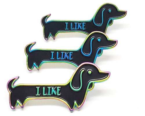 I Like Wiener Dogs Enamel Pin