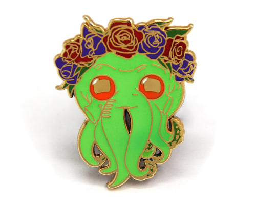 SECOND SALE Glow in the dark Cthulhu Enamel Pin