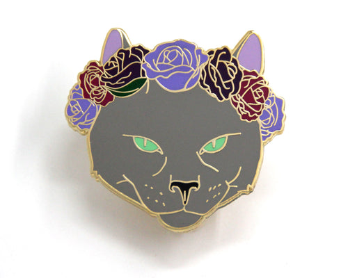 SECOND SALE Russian Blue Cat Enamel Pin